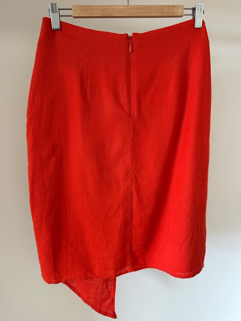 NWT Sugarlips Linen Blend Bet On You Asymmetrical Midi Skirt - Picture 7 of 10